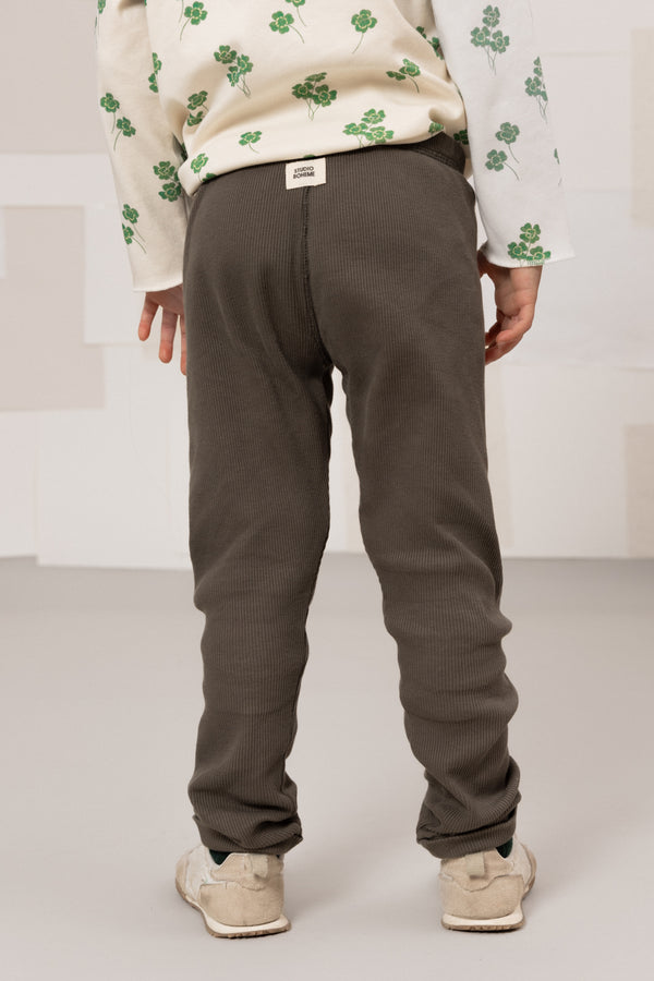 Leggings Rom Pom Taupe foncé