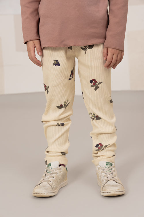 Leggings Rom Pom Ecru Blackberries