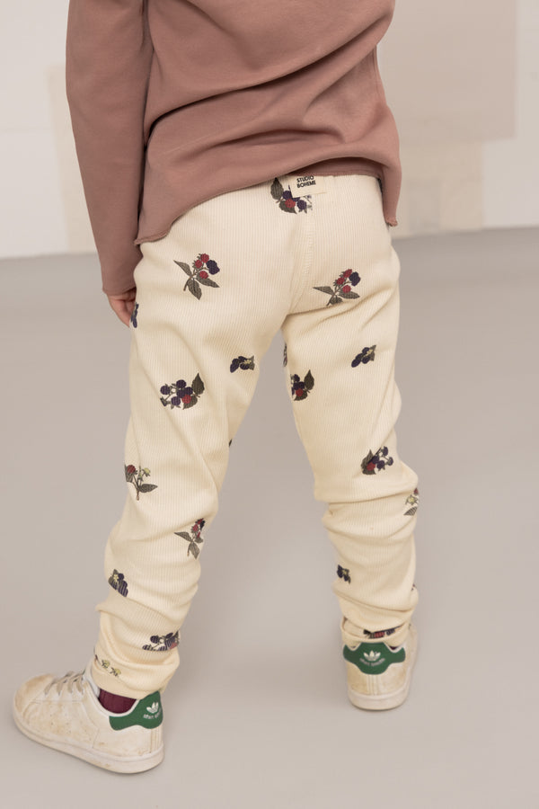Leggings Rom Pom Ecru mûres