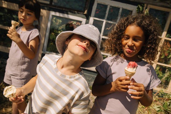 Tshirt Essential Jersey Striped Gold Blue