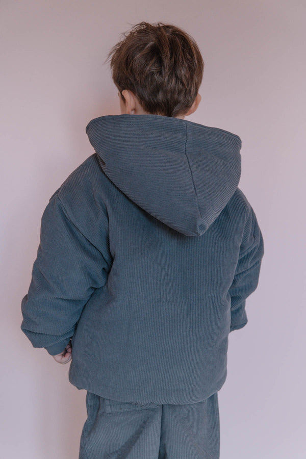 Manteau Frio Corderoy Bleu Gui