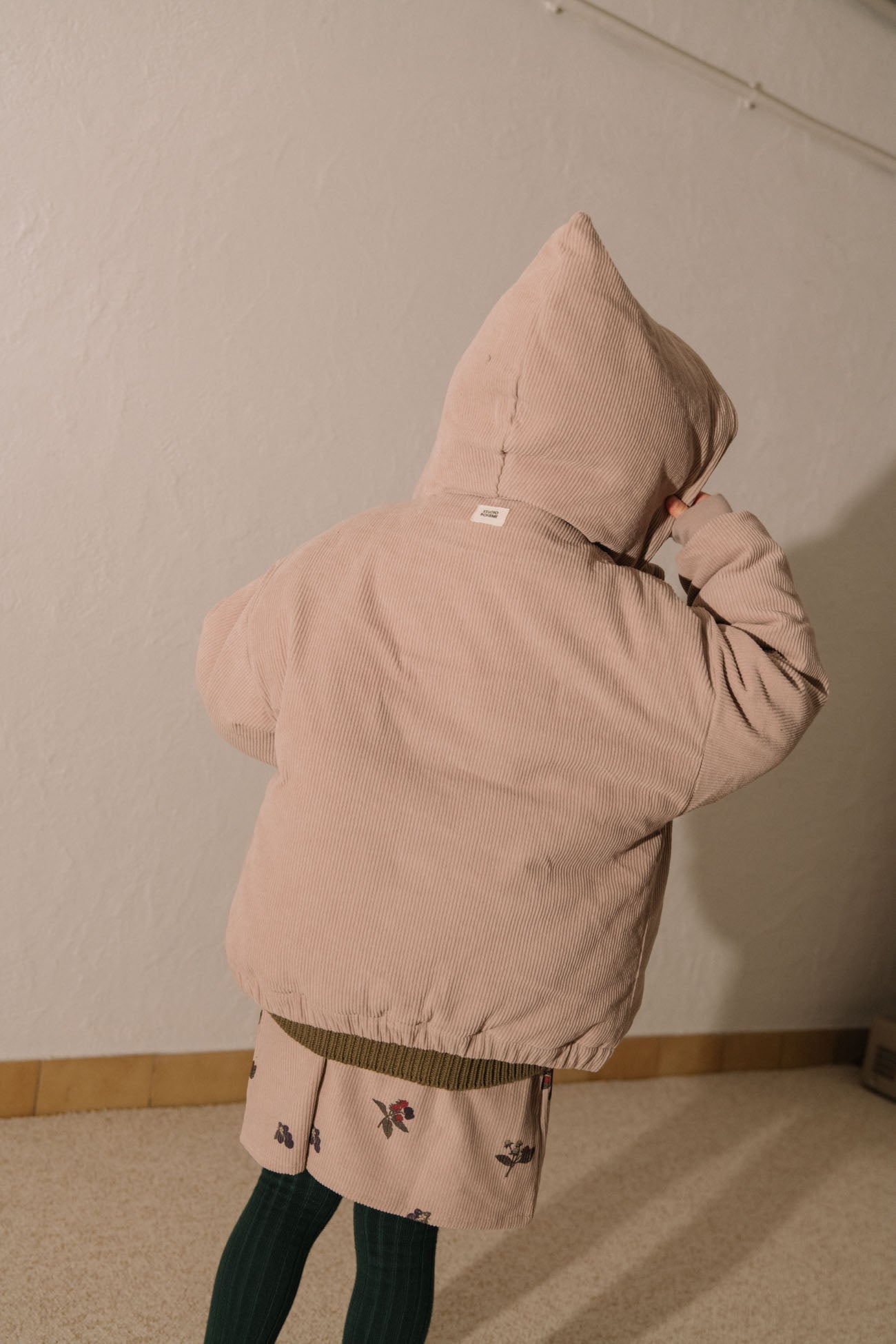 アウター studio BOHEME 12M MANTEAU FRIO CORDEROY Coat Frio Corduroy Mauve Blackberries