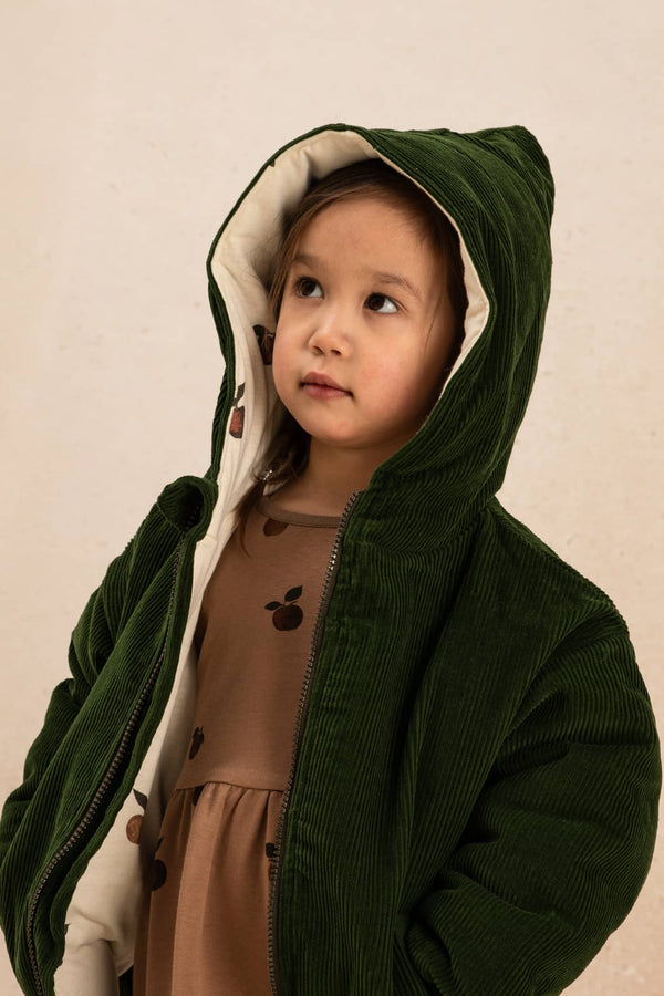 Coat Frio Corduroy Forest Green