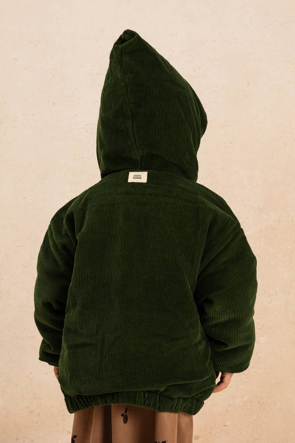 Manteau Frio Corderoy Vert Forêt