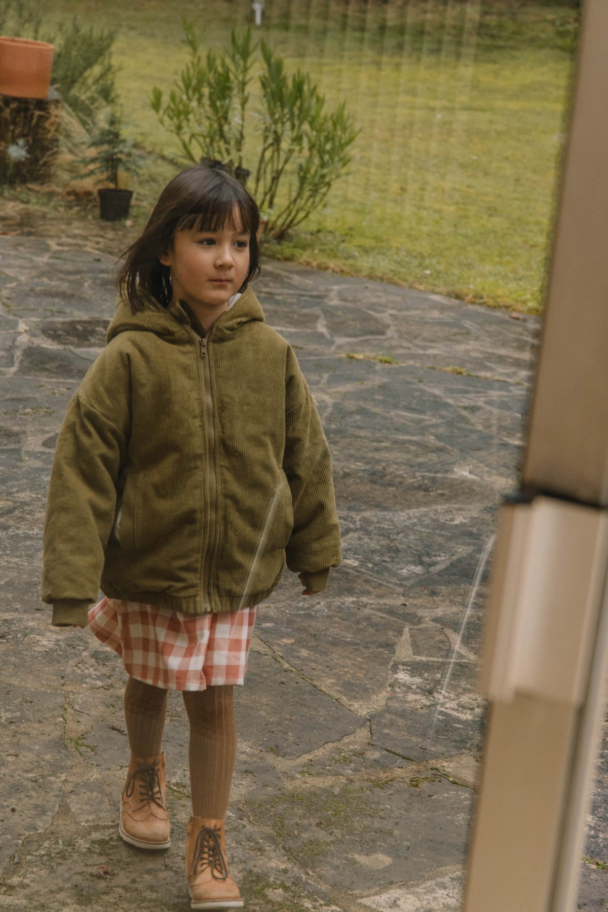 Coat Frio Corduroy Green nutria