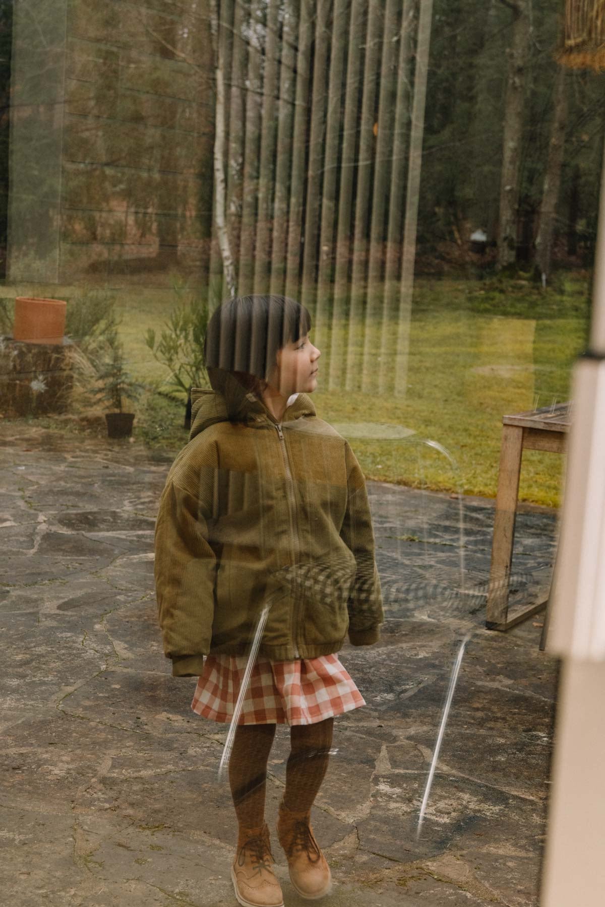 Coat Frio Corduroy Green nutria