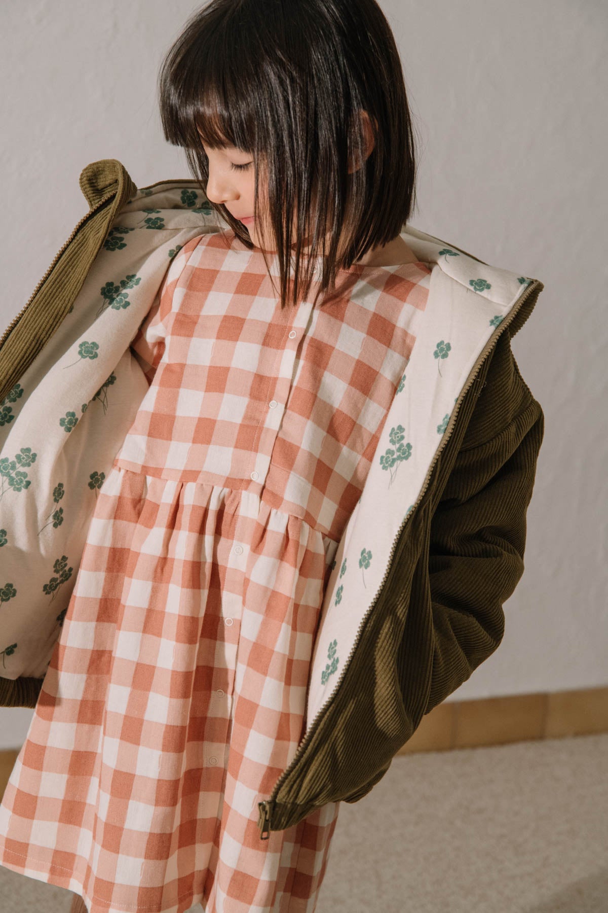 Coat Frio Corduroy Green nutria