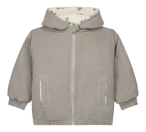 Manteau Frio Corderoy Gris Trèfles