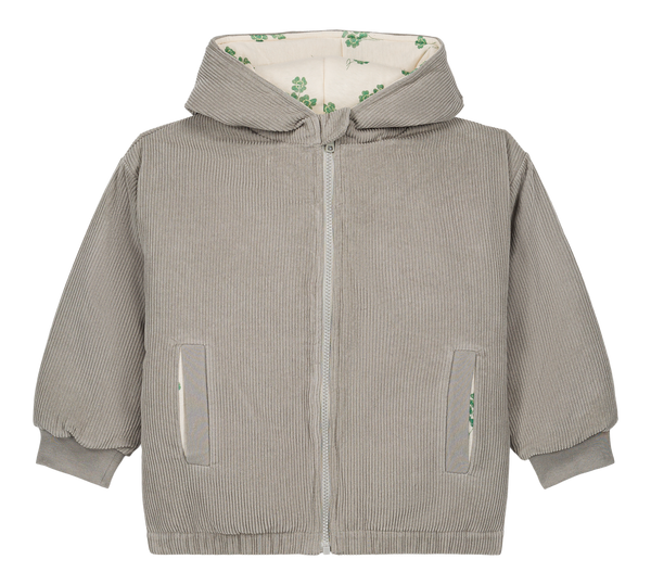 Manteau Frio Corderoy Gris Trèfles