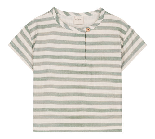 T-shirt Orso Green stripes