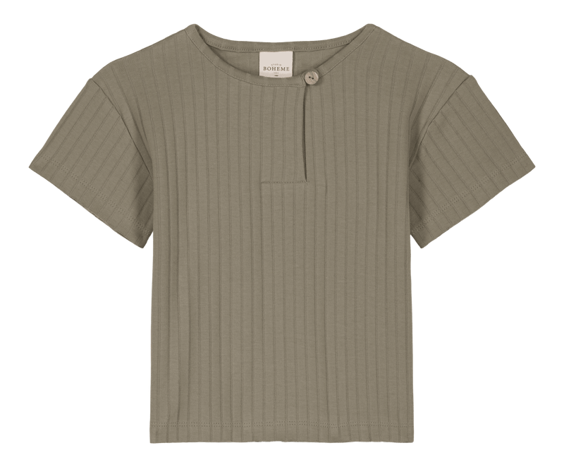 T-shirt Orso Rib Sauge