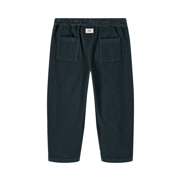 BOHEME ♡ CARROT PANTS CORDEROY 36m Pantalon Carrot Velours Côtelé Bleu Naissance 10 Ans Studio