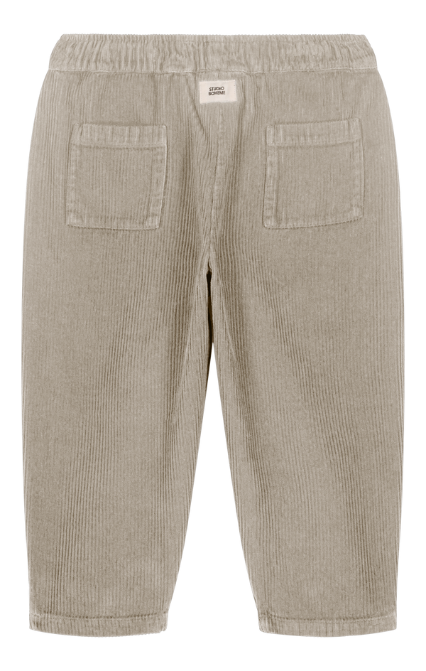 Pantalon Carrot Corderoy Gris