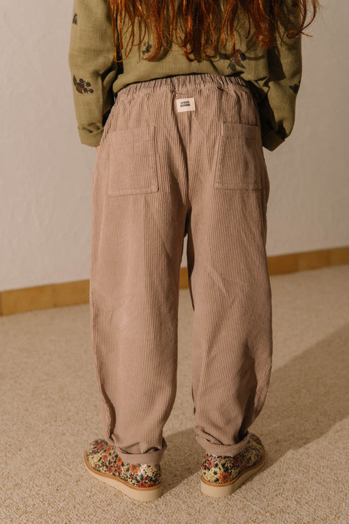 Pants Carrot Corduroy Light Mauve