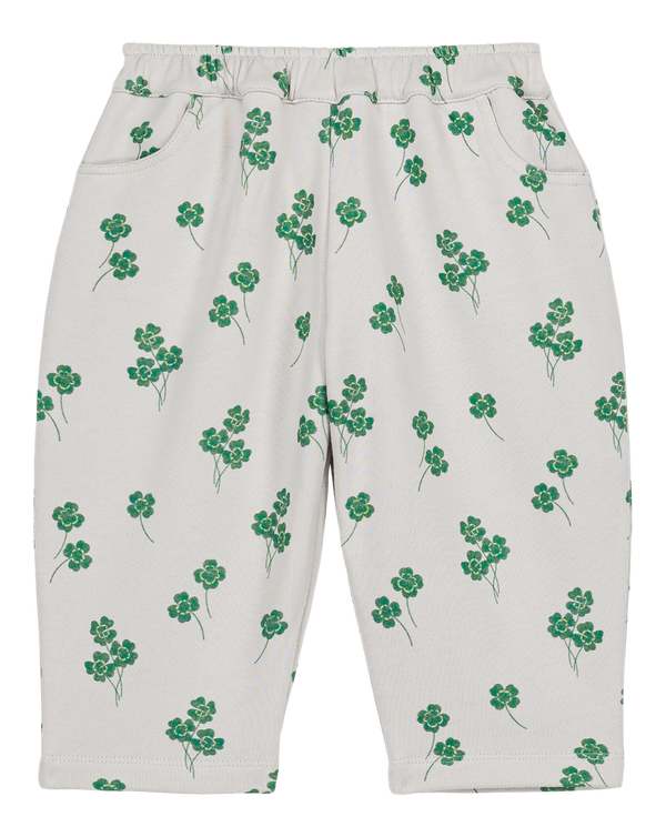 Pantalon Carrot Molleton Gris trèfles