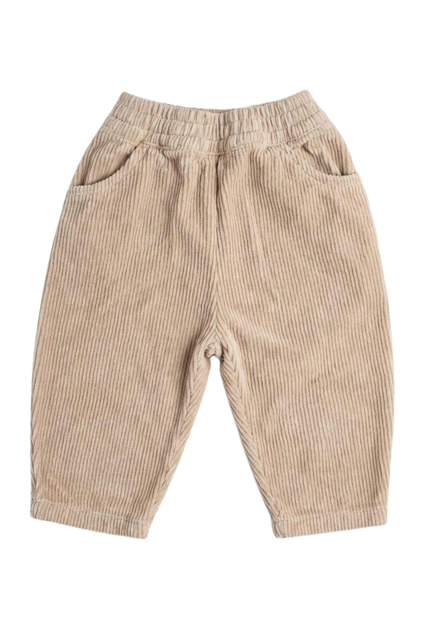 Pantalon Carrot Corderoy Taupe