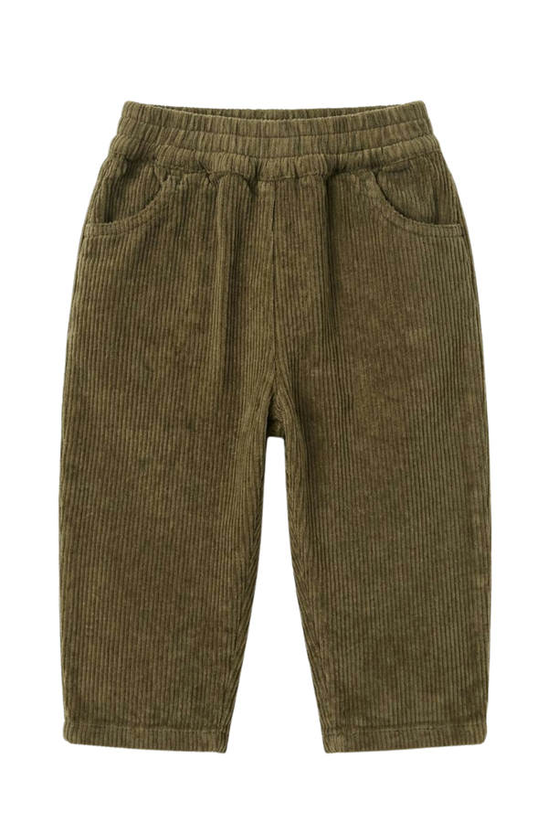 Pantalon Carrot Corderoy Dark Olive