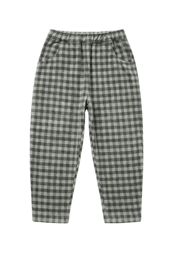 Pants Carrot flannel Grey Gingham