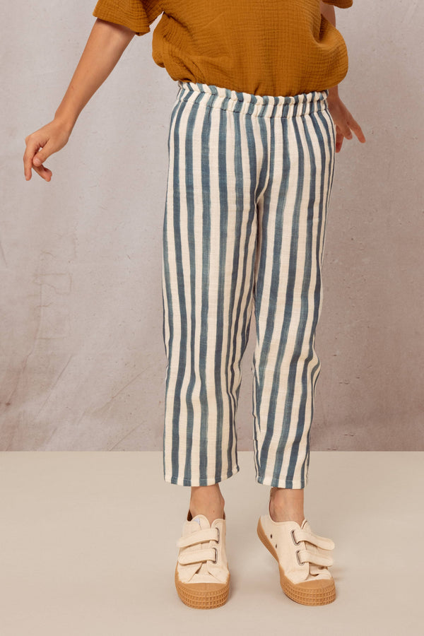 Pants Cousin Greek blue stripes