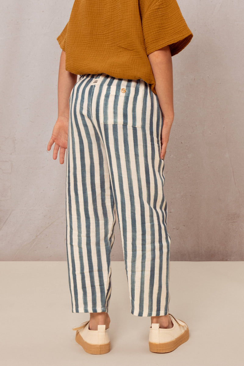 Pants Cousin Greek blue stripes