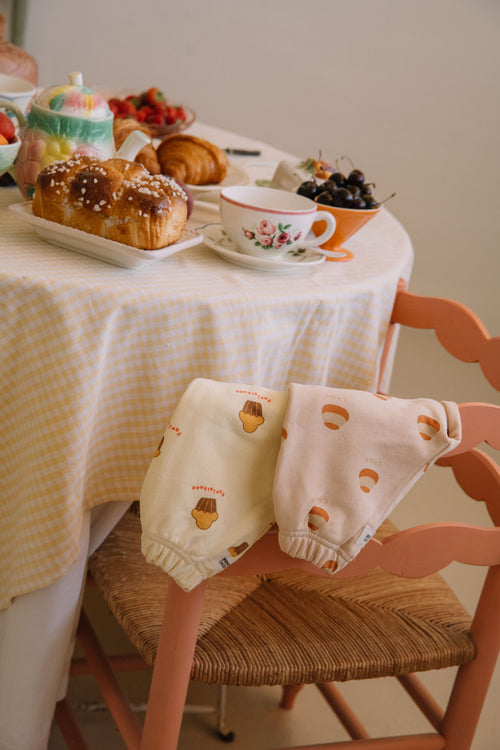 Pantalon Porgy Molleton Lemoncream Brioche