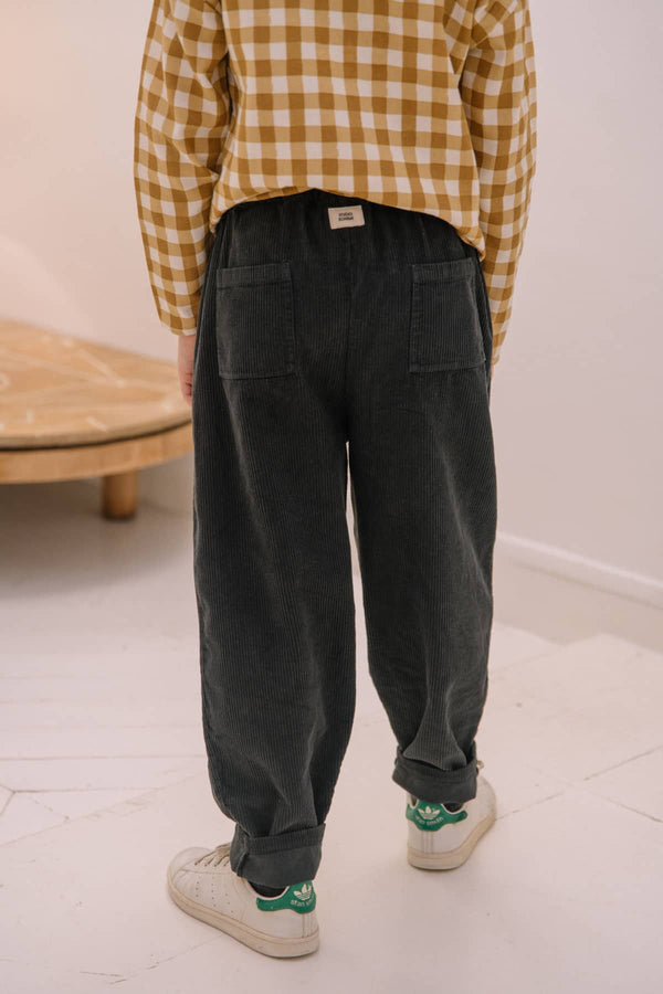 Pants Carrot Corduroy Carbon