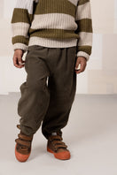 Pantalon Carrot Corderoy Taupe foncé