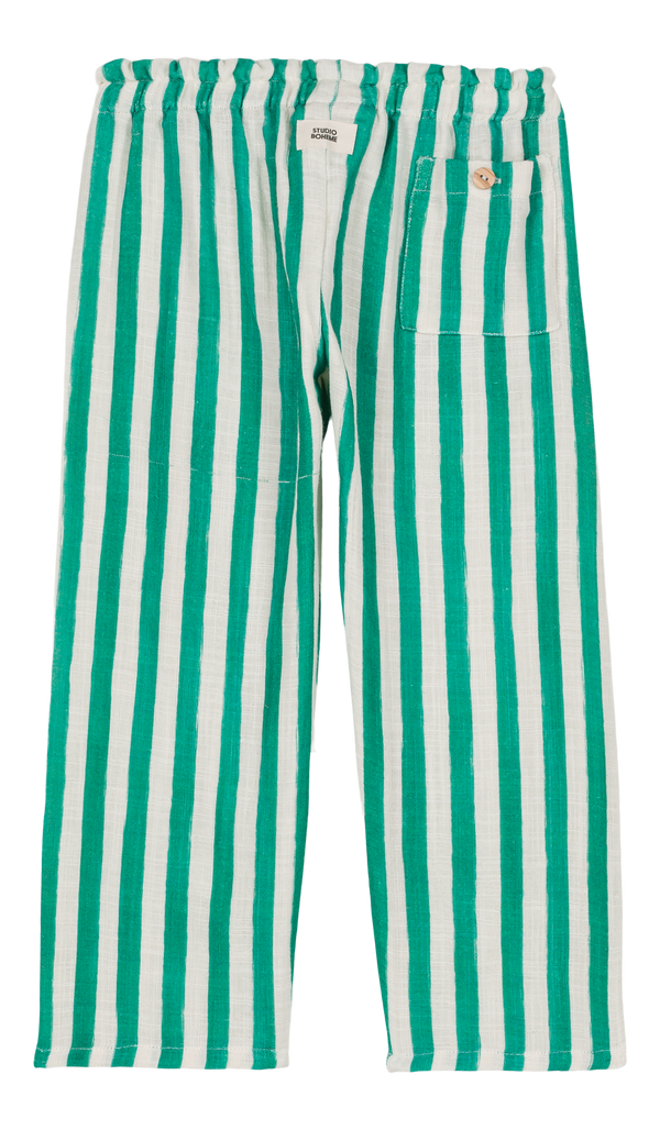 Pants Cousin Capri Green Stripes 