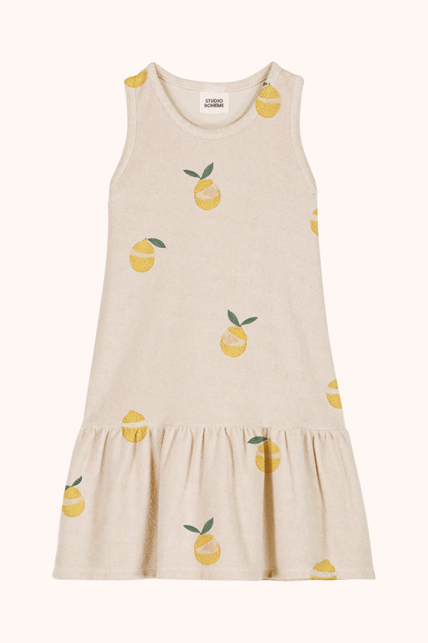 Dress Playa Terry Blue Gold stripes