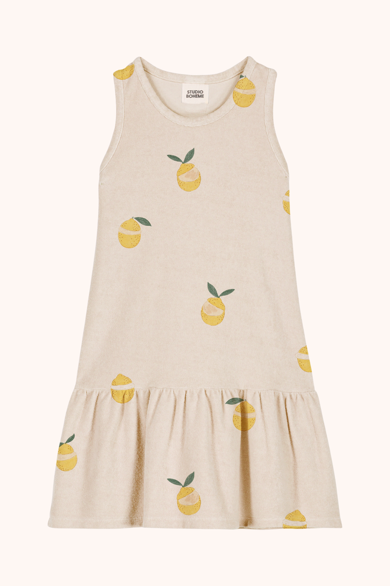 Dress Playa Terry Blue Gold stripes