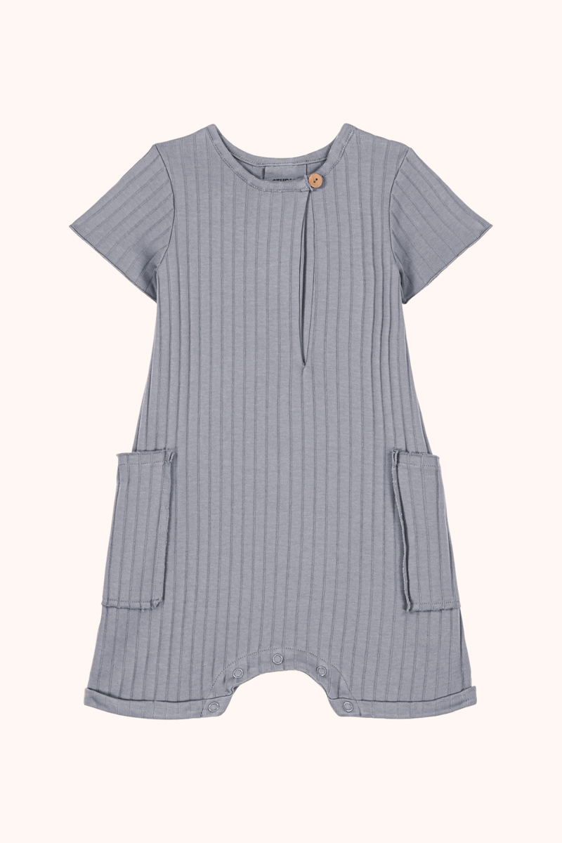 Jumpsuit Aimé Rib Silver Blue
