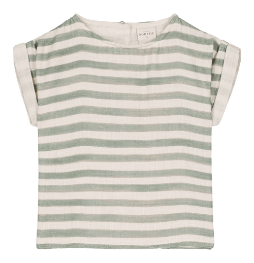 Blouse Praslin Green stripes