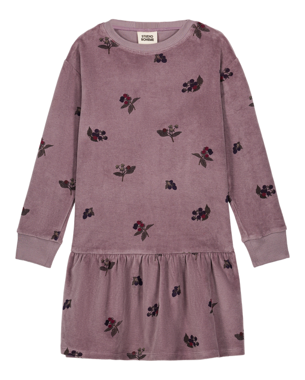 Robe Chicas Velvet Mauve mûres