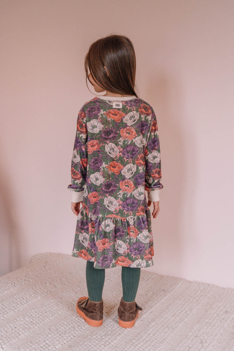 Robe Chicas Velvet Poppy