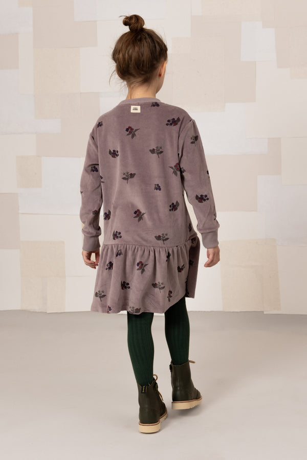 Robe Chicas Velvet Mauve mûres