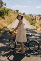 Dress Playa Terry Blue Gold stripes