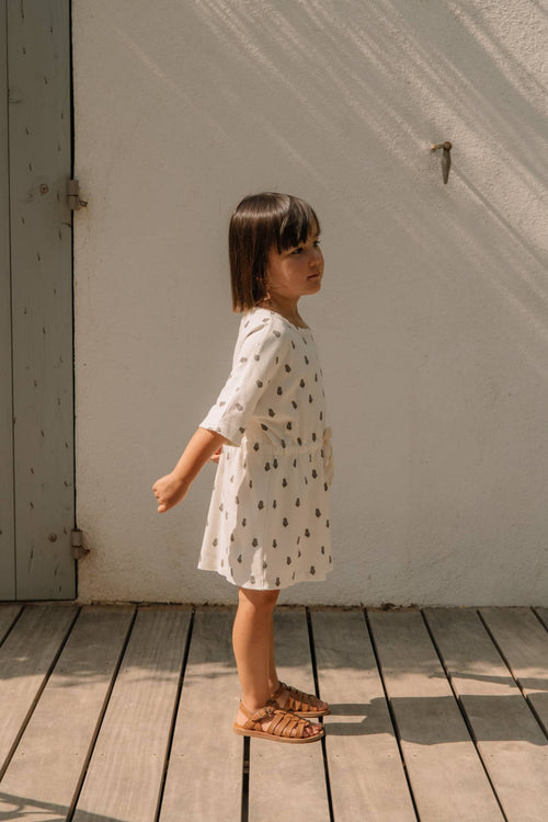 Robe courte été petite fille de 18 mois à 10 ans en jersey de coton biologique ultra doux parfait pour l'été Studio Boheme