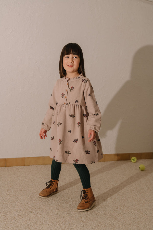 Robe Vermont Corderoy Mauve pâle mûres