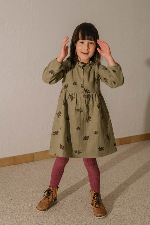Dress Vermont green aloe blackberries