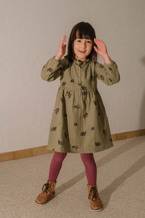 Robe Vermont Vert aloe mûres
