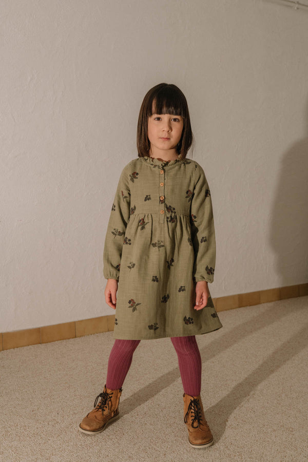 Robe Vermont Vert aloe mûres