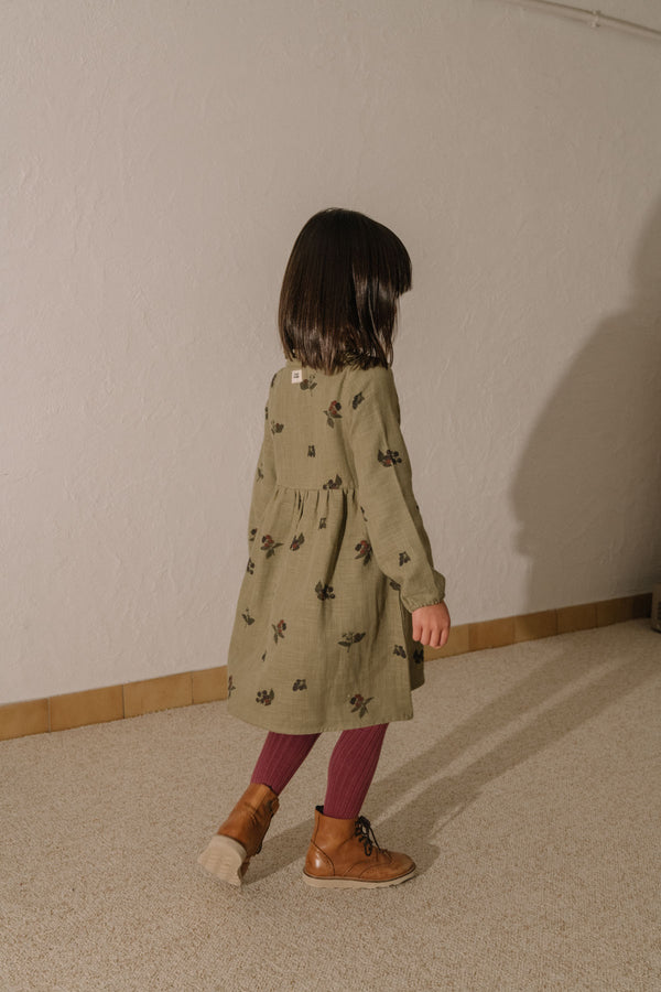 Robe Vermont Vert aloe mûres