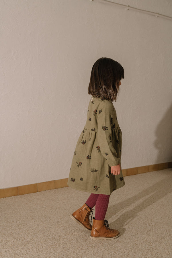 Robe Vermont Vert aloe mûres