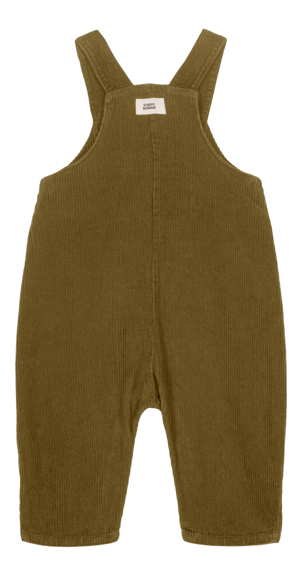 Salopette Homer Corderoy Vert nutria