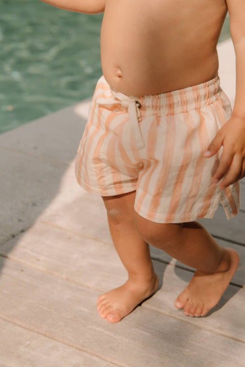 Chico swim shorts pink stripes