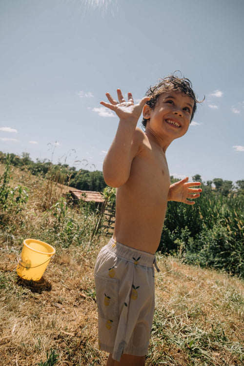 Short de bain Chico Bleu Citron