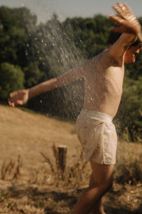 Short de bain Chico Ecru Citron