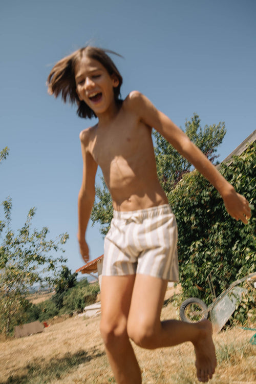 Short de bain Chico Rayures Bleu Gold