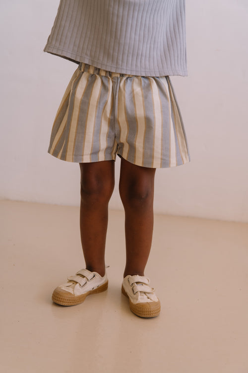 Short Milo Rayures bleues Gold