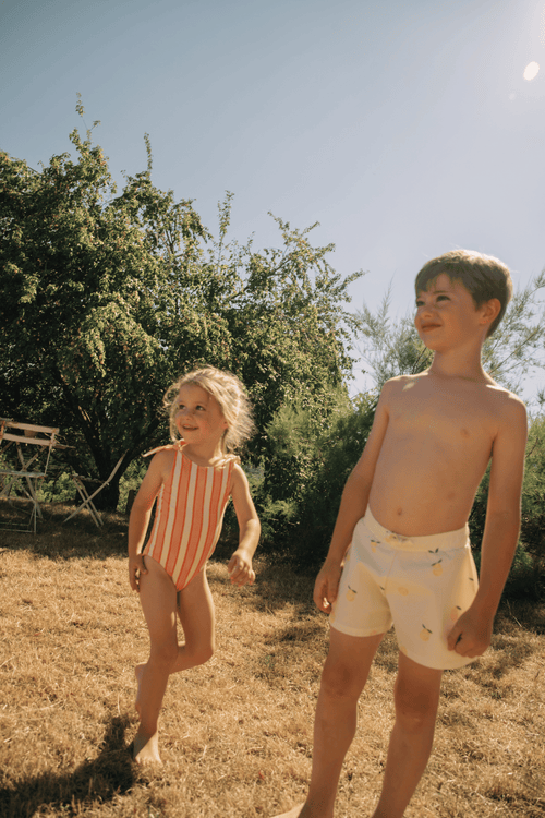 Short de bain Chico Ecru Citron